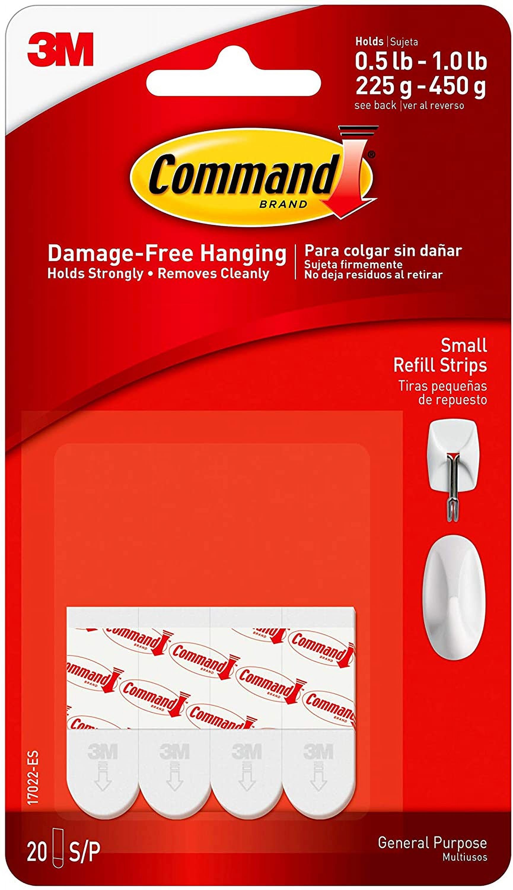 Command 17022 Command17022ES Small Wire, 16Hooks, 24, Organize