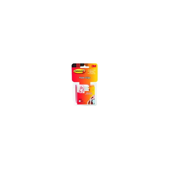 Command 17024-60ES 60-Pack Poster Strip Pack - Quantity 6