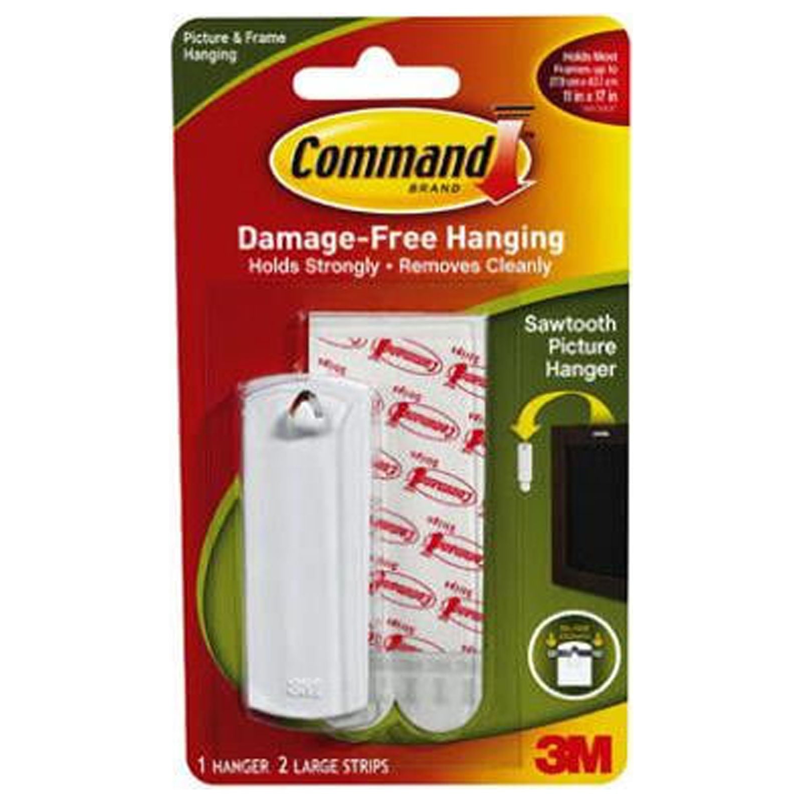 Command 17040ES Saw Tooth Picture Hanger - Quantity 6