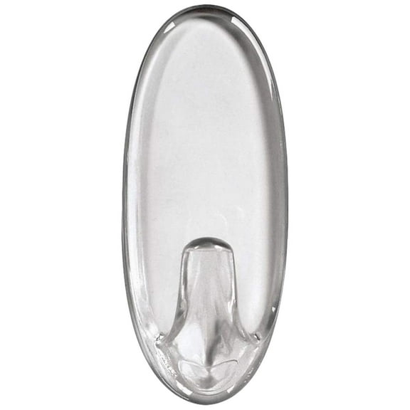 Command 17092 Plastic Small Hooks Clear Strips Pack of 2, Clear