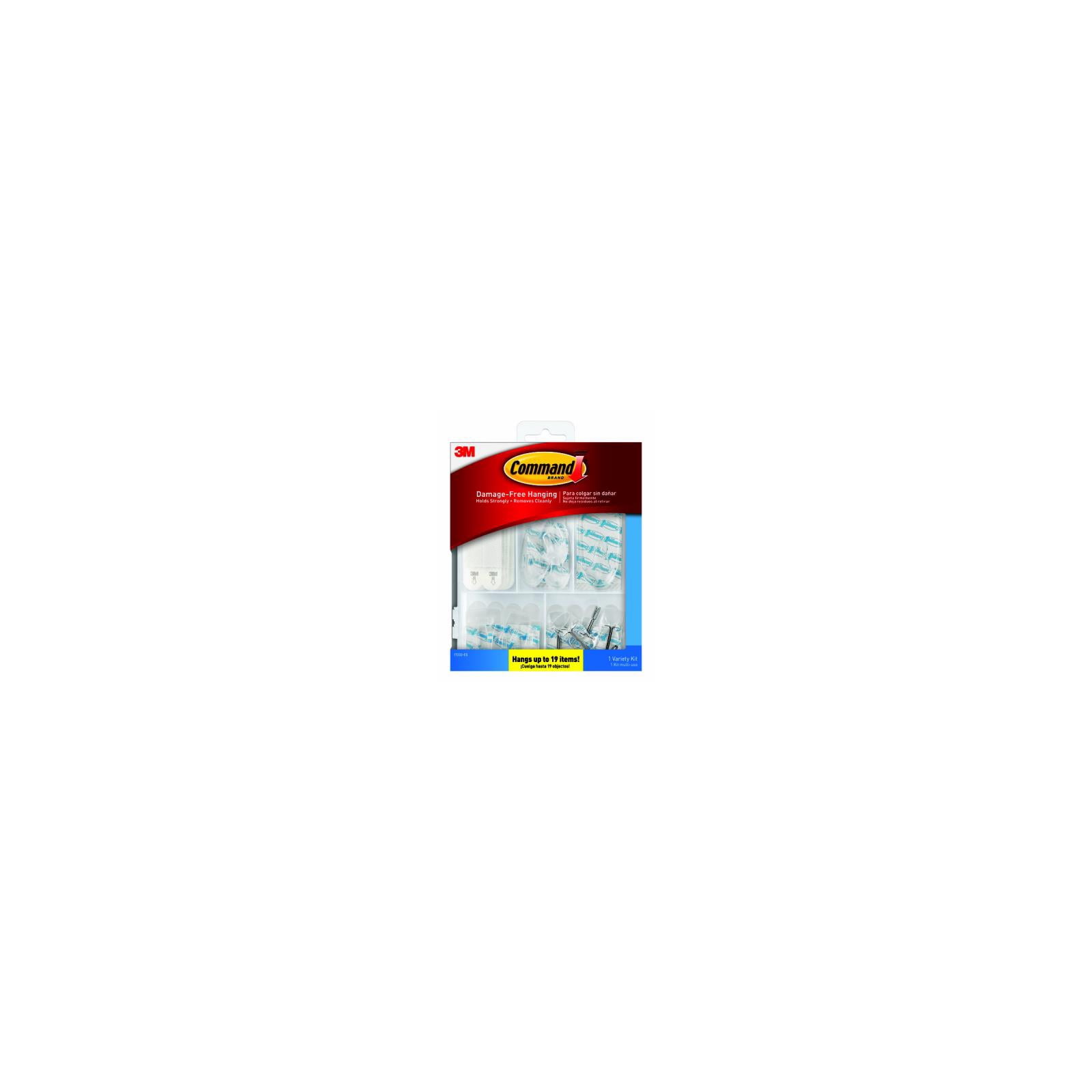 Command 17232-ES Hanging Hooks, General Purpose, Assorted, Clear, 53-Pk. - Quantity 2