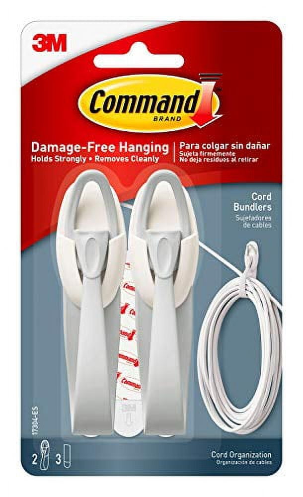 Command™ Cord Bundlers 17304, 2 Bundlers, 3 Strip/Pack, 6 Pack/Bag, 4  Bag/Case