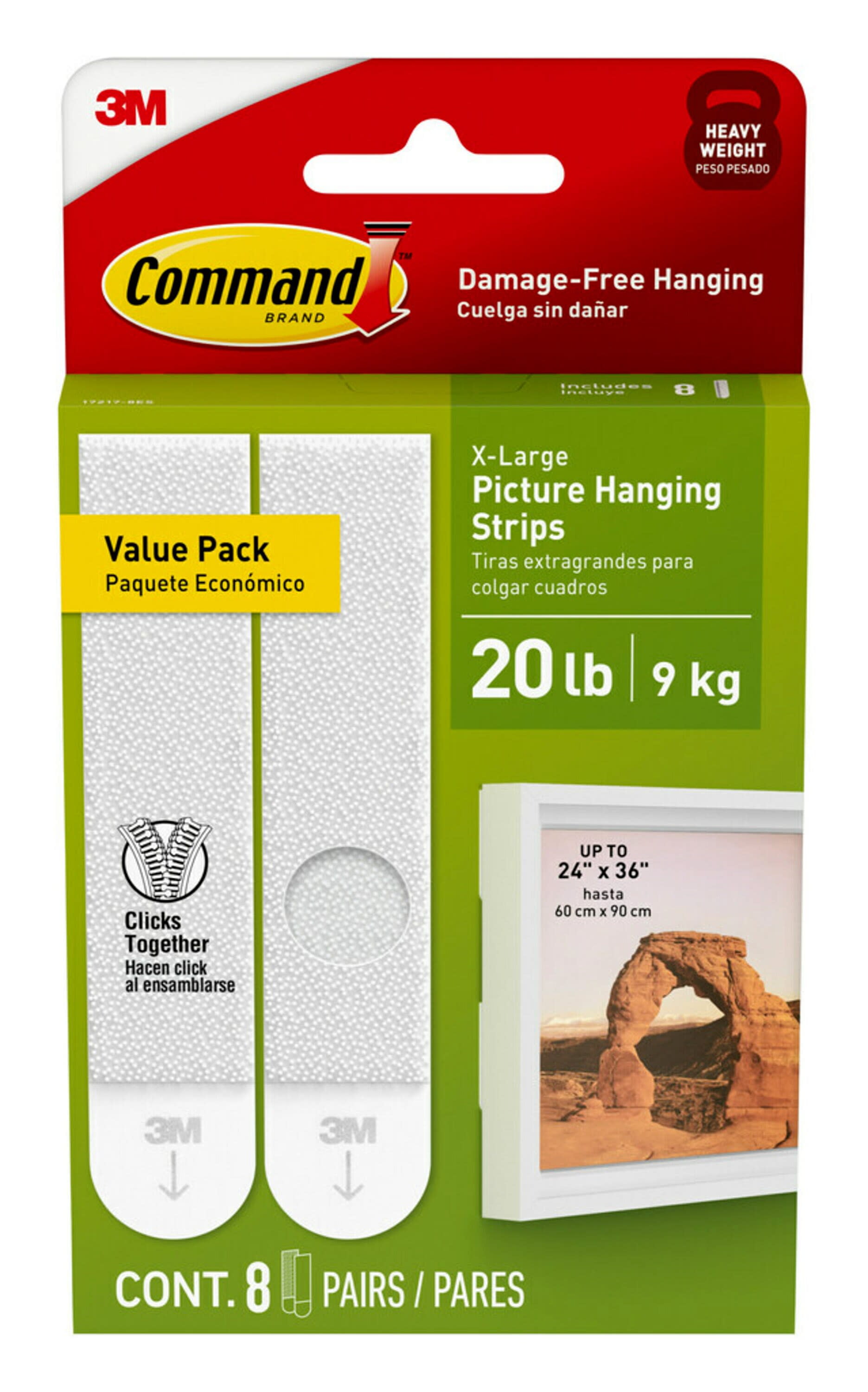 Command Hooks And Clips, Small - White - MICA Store