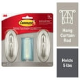 thumbnail image 1 of Command 4 Hook Bundle, Curtain Rod Hooks, With 4 Strips Per Bundle, 1 of 2