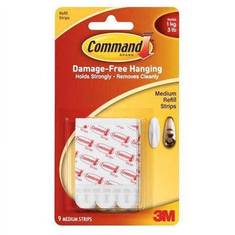 Command 9Count Medium Mounting Strips 1 Pack