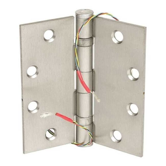 1-25/32" W x 4-1/2" H Satin Chrome Electrified Hinge