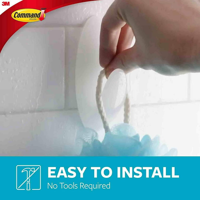 Command Medium Bath Hooks Value Pack, Frosted, 6 Hooks Command Medium Bath Hooks Value Pack, Frosted, 6 Hooks