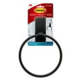 Command Bath Matte Black Towel Ring, 1 Towel Ring, 2 Strips