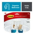 thumbnail image 1 of Command Bath Multi-Hook, 1 Wall Multi-hook, 2 Large Water Resistant Strips, Bathroom Organization, 1 of 12