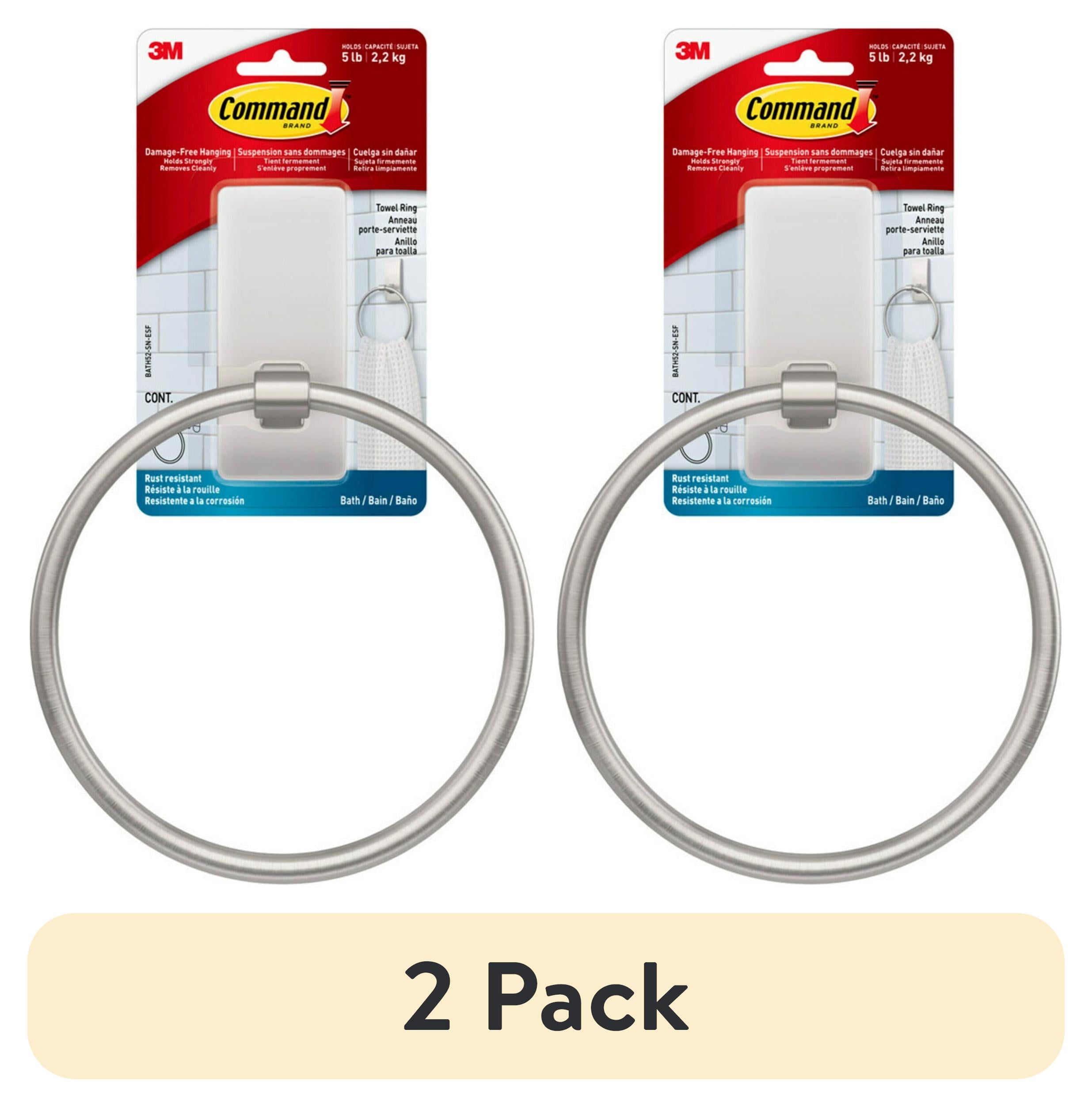 Satin Nickel Circular Wall Mounted Hand Towel Ring