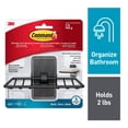 thumbnail interactive-video image 1 of Command Bath Soap Dish, Matte Black, Bathroom Organization, Rust Resistant, 1 of 11