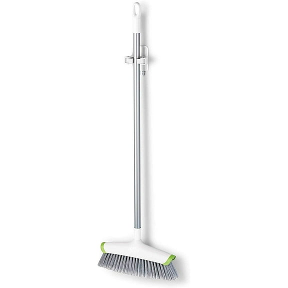 Command Broom Gripper - Household Wall Mount Organizer, White - 6-Pack