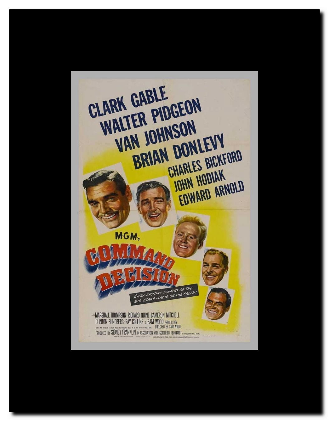 Command Decision Framed Movie Poster