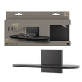 thumbnail image 1 of Command Decor Metal Wall Shelf, Matte Black, Holds 5 lbs, 1 Shelf, 8 Large Adhesive Strips, 1 of 12