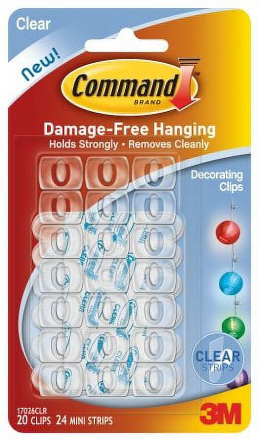Command Decorating Adhesive Clip (Pack of 6)