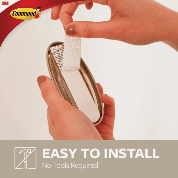 Command Decorative Adhesive Hook - Pack of 12  Residential Use, Standard Application