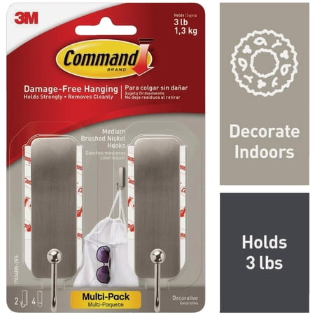Command Decorative Adhesive Hook - Pack of 2
