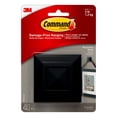 thumbnail image 1 of Command Decorative Knob Square, Medium, Slate, 1 Knob, 4 Strips/Pack, 1 of 6