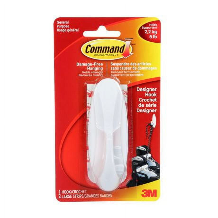 Command Designer Hook - L, White 