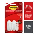 thumbnail image 1 of Command Designer Hook, White, Small, 2 Hooks, 4 Strips/Pack, 1 of 12