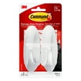 Command Designer Hooks, Large, White, 2 Hooks, 4 Strips/Pack
