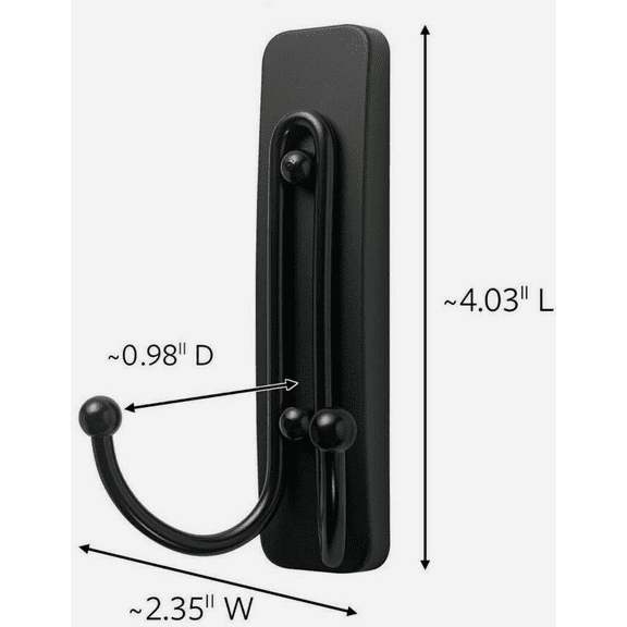 Command Double Adhesive Bath Hook - Pack of 2