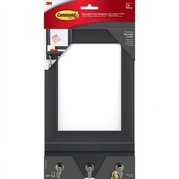 Command Dry-Erase Message Center - 11.2" Height x 6.8" Width x 1.5" Depth - 1 Each | Bundle of 5