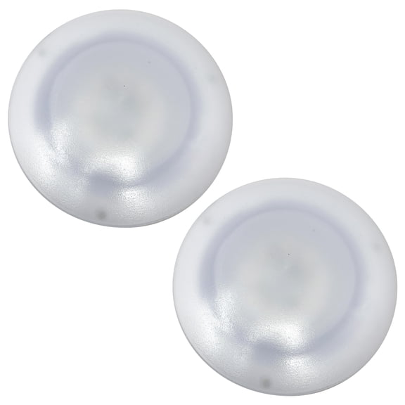 Command Electronics OEM LED RV Ceiling & Under-Cabinet Light - Made in USA - Recessed Mount for Easy Installation - Hardware & Connectors Included - 4.4 Inch Diameter | White (2 Pack)