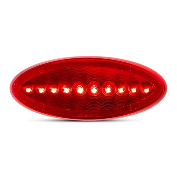 Command Electronics Surface Mount LED Taillight - OEM 12V LED RV & Trailer Turn light with Reflex Lens - Horizontal or Vertical Mount - Durable Design - Hardware & Connectors Included | Red (1 Pack)
