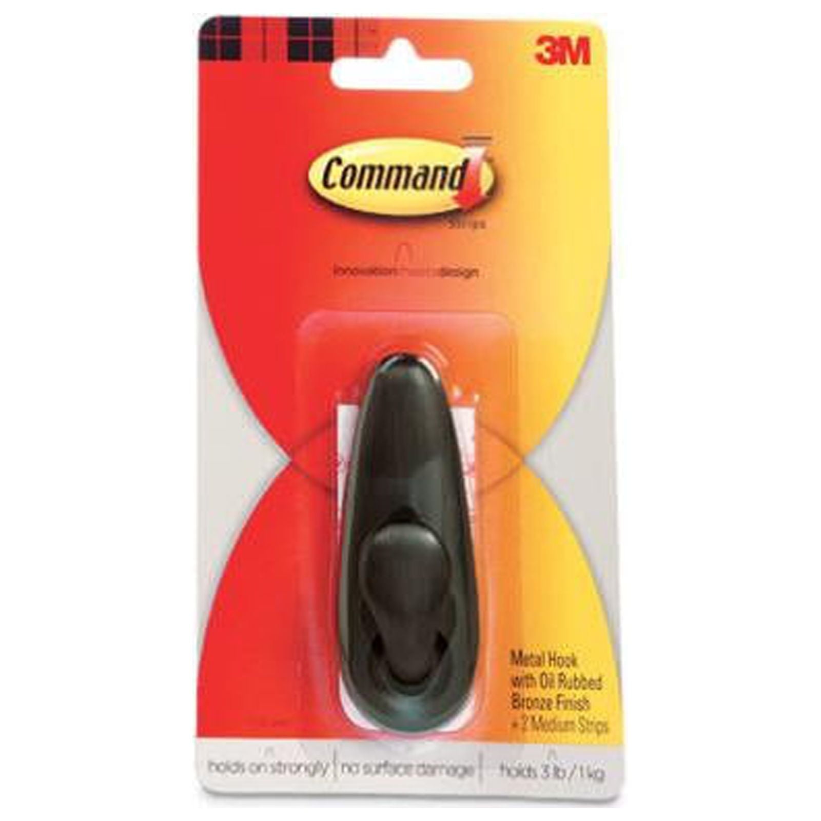 Command FC12-ORB-ES Medium Bronze Hook - Quantity 4