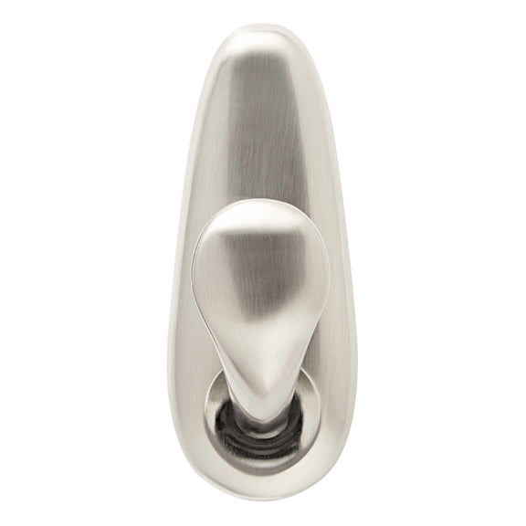 Command Forever Classic Large Metal Hooks, Brushed Nickel, Damage Free Decorating, 1 Hook