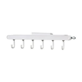 Coat Rack with Shelf Set of 2 Wall Mounted Coat Hook with 4 Dual Hooks Rustic White Walmart