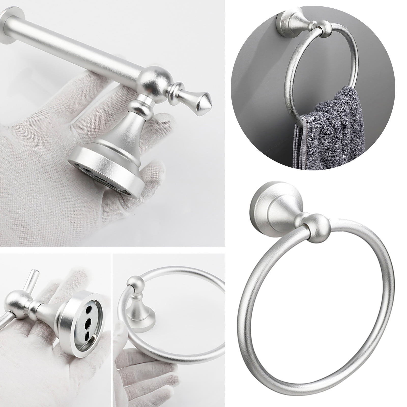 Command Hooks Bathroom Set Bathroom Towel Bar Towel Loop Coat Hook Towel Rack Bathroom Set Silver Walmart
