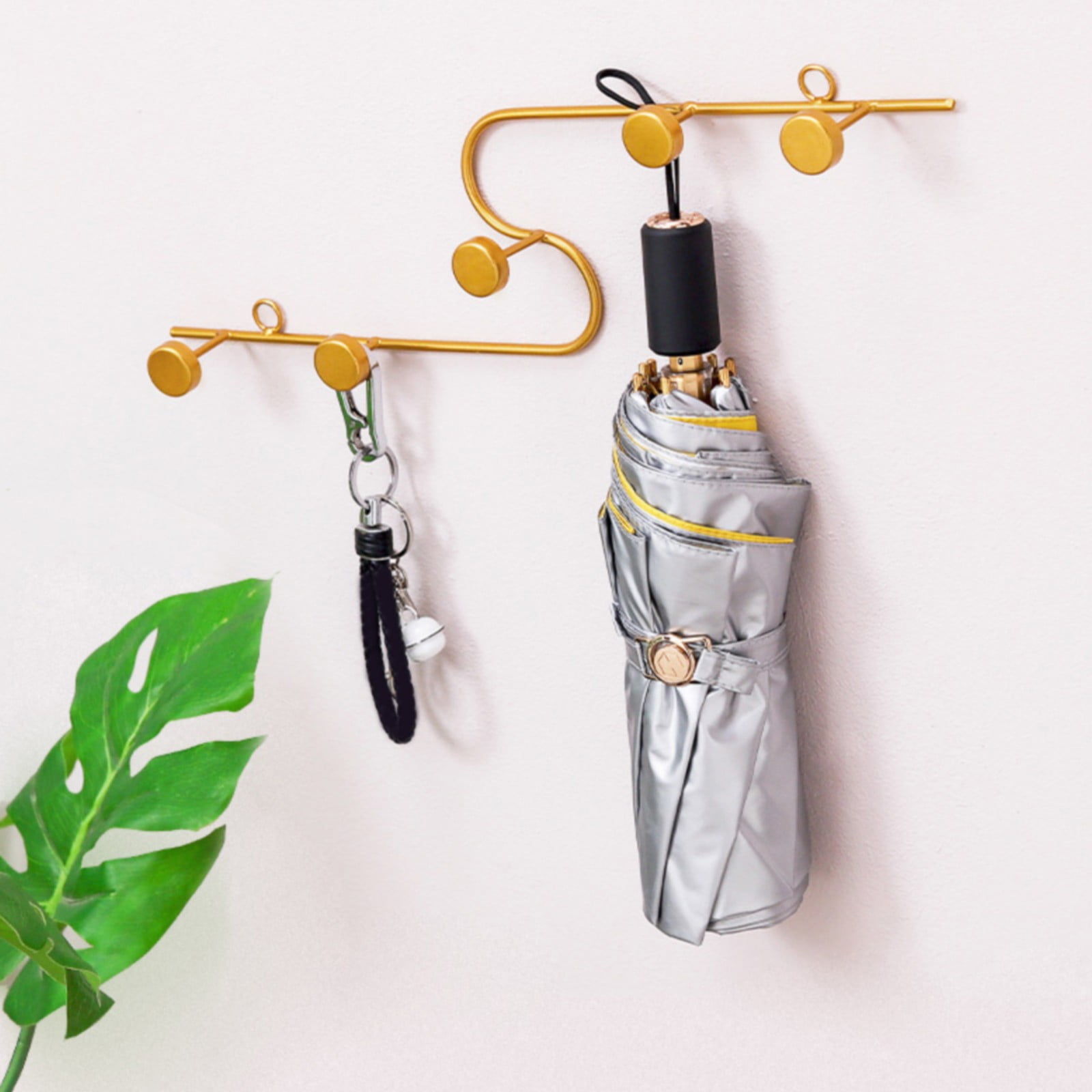 Command Hooks S Shaped Coat Hooks For Hanging Coats Coat Rack Wall Mounted Metal Hook Rack Key Coat Towel Holder With 5 Hooks Walmart