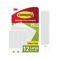 thumbnail interactive-video image 1 of Command Large Picture Hangers, Holds 15 lbs, White, Damage-Free Hanging, 12 Pairs Adhesive Strips, 1 of 13