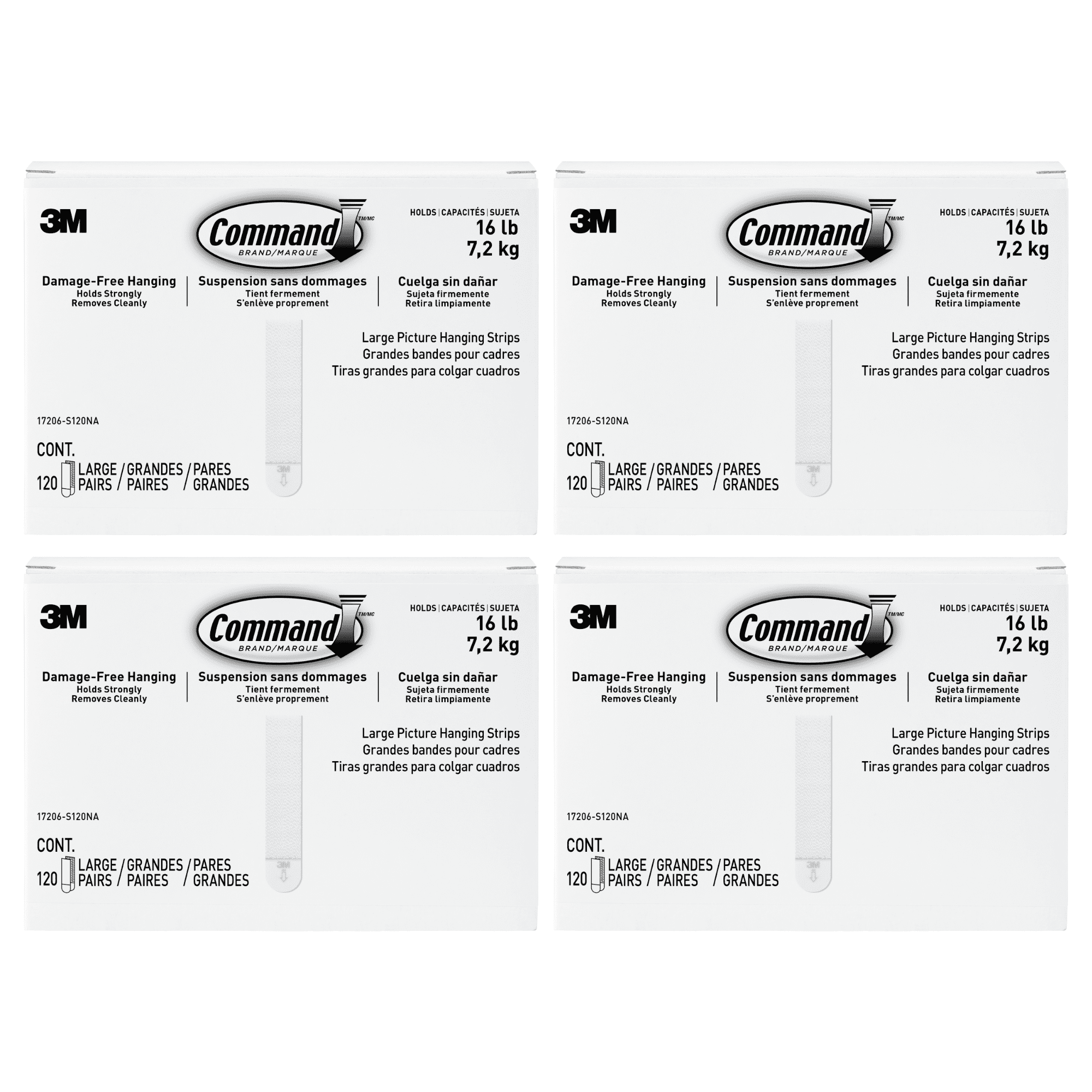 Command Large Picture Hanging Strips 17206-S120NA