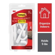 Command Large Utility Hooks, White, Damage Free Decorating, 14 Hooks and 16 Command Strips