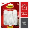 thumbnail image 1 of Command Large Utility Hooks, White, Damage Free Decorating, 3 Hooks and 6 Command Strips, 1 of 11