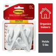 thumbnail image 1 of Command Large Utility Hooks, White, Damage Free Decorating, 6 Hooks and 12 Command Strips, 1 of 12