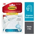 thumbnail image 1 of Command Medium Bath Hook Value Pack, Frosted, 6 Wall Hooks, Bathroom Organization, 1 of 12