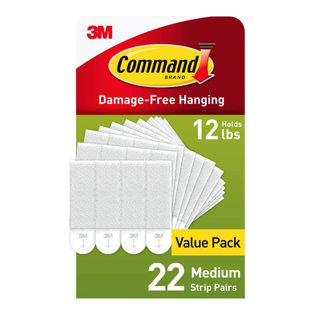 Command Medium Picture Hanging Strips, Damage Free Hanging of Dorm
