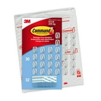 30-Pack Command Mini Wall Hooks w/ 32 Command Strips only