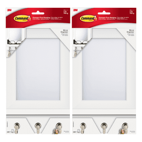 Command Mirror Organizer: 6.8 in. x 11.2 in. (Quartz) [2-pack] HOM24MQ-ES