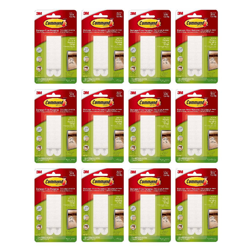 Command Picture Hanging Strips – Small, White, 12-Ct – Damage-Free Wall Hangers For Frames & Décor