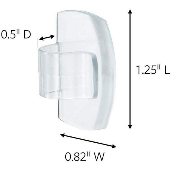 Command Outdoor Light Clips, 16 clips, 20 strips, Water-Resistant Adhesive 17017CLR-AWES