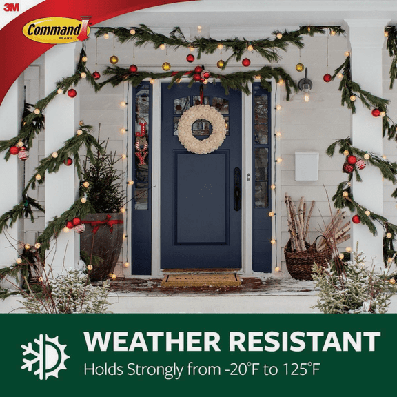 Command Outdoor Metal Adhesive Hook - Single Pack Residential Use, Standard Application