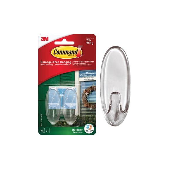 Command Outdoor Window Hook - Single Pack