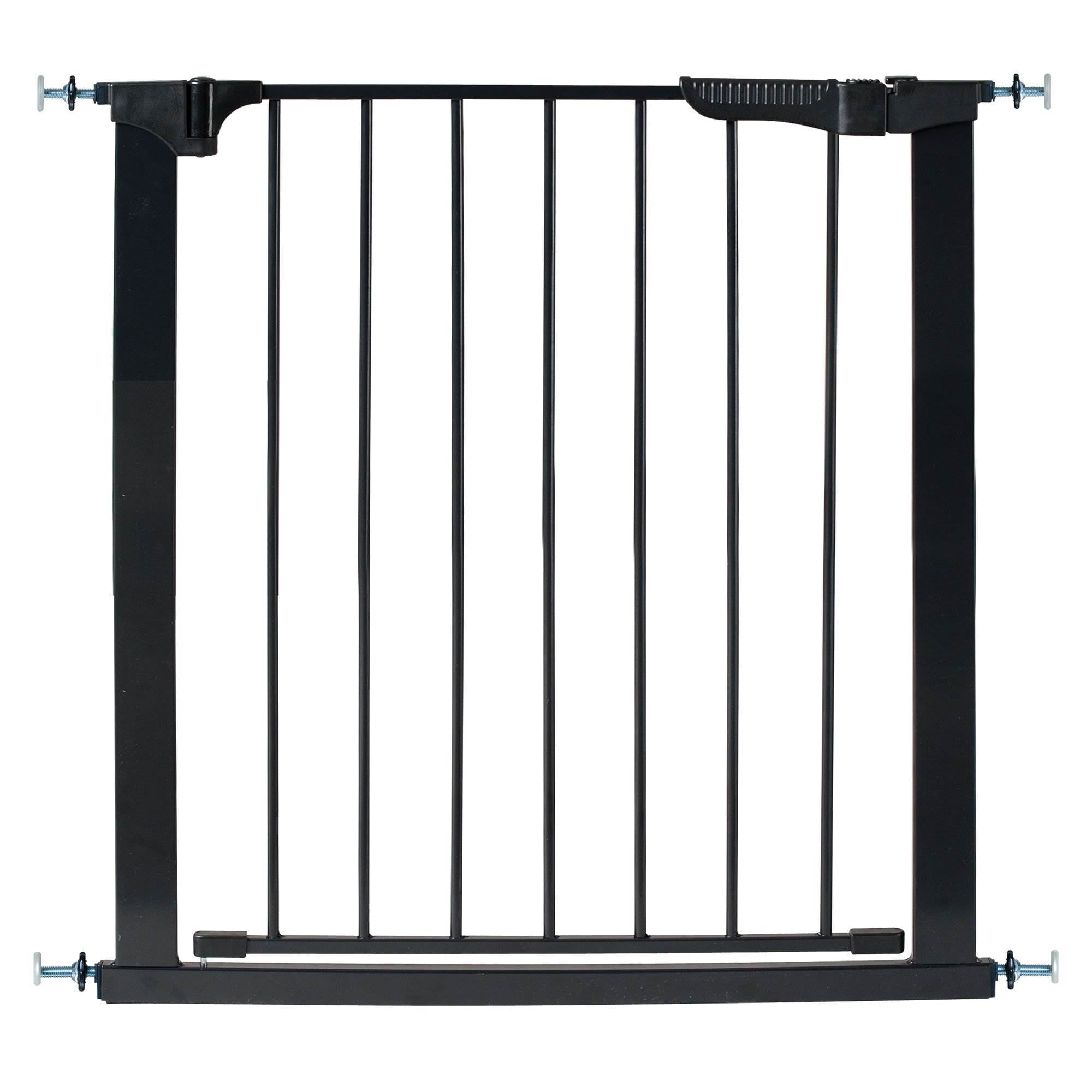Black Metal Auto-Close Pressure Mounted Safety Gate