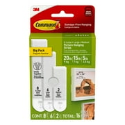 Command Picture Hangers Variety Pack, Damage-Free Hanging, 16 Pairs