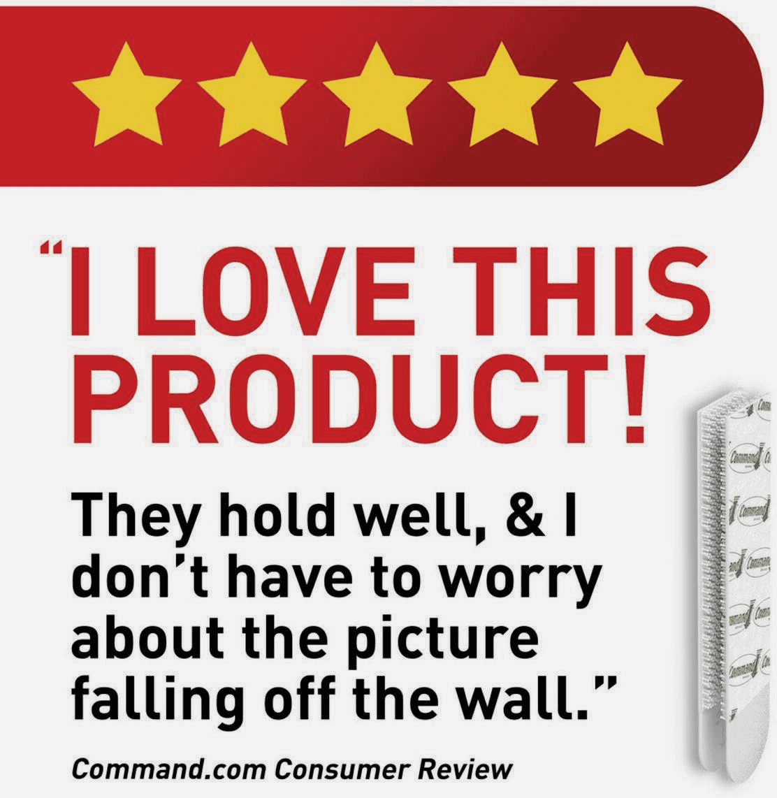 Command Picture Hanging Adhesive Strip - Pack of 4